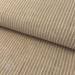  Dupla géz/muszlin YARN DYED Stripes taupe