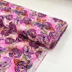  Viszkóz RAYON POPLIN Feathers design G digital print