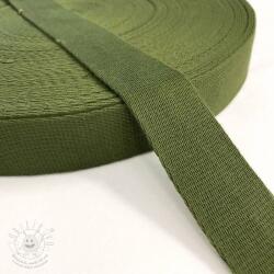  Pamut heveder 4 cm olive green