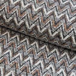  Kötött kelme jacquard Comfilia Zigzag wavy brown