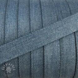  Pamut zsinór lapos 15 mm Denim baby blue