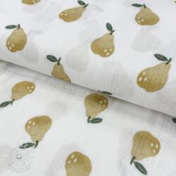  Dupla géz/muszlin Pears design B digital print