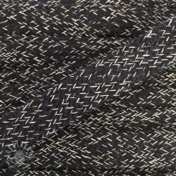  Pamut zsinór lapos 15 mm melange black