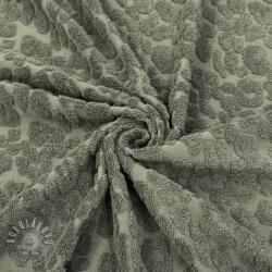  Frottír Animal skin dark green