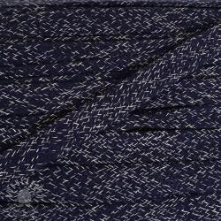  Pamut zsinór lapos 15 mm melange marine