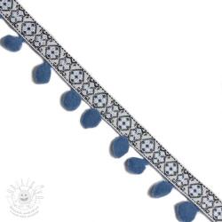  Pom-pom szalag JACQUARD jeans