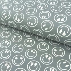  Jersey Happy faces sage digital print