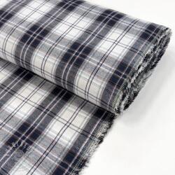  Scottish Check YARN DYED BRUSHED white navy