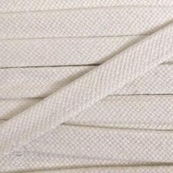  Pamut zsinór lapos 15 mm cream
