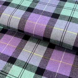  Scottish Check YARN DYED BRUSHED purple