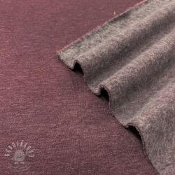  Szabadidő anyag fésült JOGGING aubergine melange