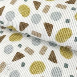  Waffle Shapes yellow digital print