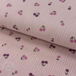  Dupla géz/muszlin Fruits cherry soft rose