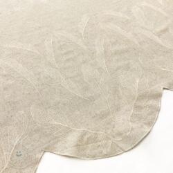  Viszkóz lenvászonnal natural Leaves border