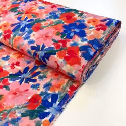  Viszkóz RADIANCE Cornelia flowers pink digital print