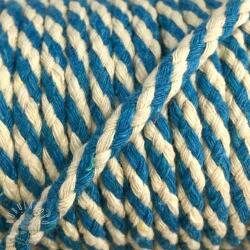  Pamut zsinór 5 mm turqouise ecru