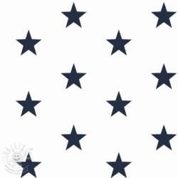  Pamutvászon Stars white/navy