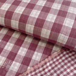  Dupla géz/muszlin Double sided CHECKS MINI rosewood