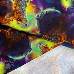  Szabadidő anyag Fantasy planets digital print