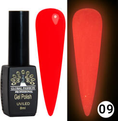 Global Fashion Oja semipermanenta Luminous, Global Fashion, forsforecenta, 8 ml, 09