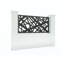 Metal-Dynamics Panou gard tabla decupata de 2mm, model abstract 200x120cm