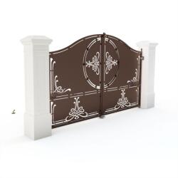 Metal-Dynamics Porti metalice tabla decupata model lira 450x200 cm