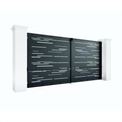 Metal-Dynamics Porti metalice tabla decupata model liniar 450x180cm