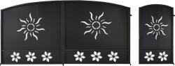 Metal-Dynamics Porti metalice tabla decupata model soare 450x200 cm
