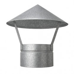 Weekend Esővédő kalap füstcső sapka kemencére 120 mm - horganyzott (esovedo004)