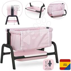 Smoby Pătuț cu spațiu de depozitare Co Sleeping Bed Maxi Cosi&Quinny Smoby pentru păpușă de 38 cm 4 niveluri de înălțime de la 3 ani (SM240243)