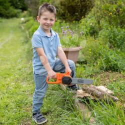 Smoby Drujbă electronică Black&Decker Smoby cu sunet lumină și lanț mobil de la 3 ani (SM360935W) Set bricolaj copii