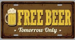  fém kép: free beer