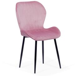  Scaun living din catifea BUC 248U roz