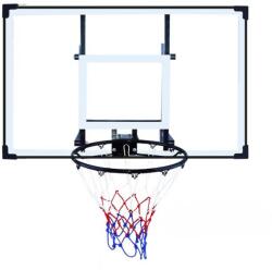 Action One Panou de baschet cu inel si amortizor, Action One, 120 x 80 cm, Transparent