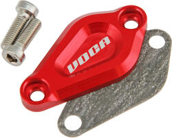 Voca Racing VOCA EVO piros olajpumpa fedél - Minarelli AM6, Derbi EBE, EBS, D50B Voca Racing Motor alkatrészek Olajfilter, olajpumpa