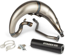 Stage6 Kipufogó Stage6 Streetrace high mount CNC fekete Yamaha DT50 Stage6 Kipufogó és alkatrészei Kipufogó Robogó kipufogó (tuning)