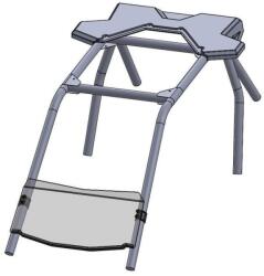 Direction 2 IRÁNY 2 Első Alacsony Szélvédő Polaris RZR RS3 DIRECTION 2 Vázak, idomok, kiegészítők Szélvédő