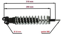 Power Force AMT000058-A hátsó lengéscsillapító Piaggio/Gilera Power Force Futómű és fék alkatrész Lengéscsillapító