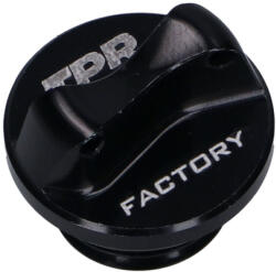 Top Performances Olajbetöltő dugó CNC TPR Factory fekete M16 tömítőgyűrűvel Minarelli AM3, AM4, AM5, AM6, AM4, AM5, AM6 modellekhez Top Performances Motor alkatrészek Olajfilter, olajpumpa
