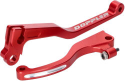 Doppler Fékkar és kuplungkar szett Doppler kovácsolt CNC piros Senda DRD Pro-hoz Doppler Futómű és fék alkatrész Fékkar