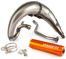 Stage6 Kipufogó Stage6 Streetrace magasra szerelt CNC narancssárga Yamaha DT50 Stage6 Kipufogó és alkatrészei Kipufogó Robogó kipufogó (tuning)