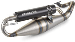 Stage6 Kipufogó Stage6 Pro Replica MK2 Fekete Minarelli vízszintes / Kína 2 ütemű Stage6 Kipufogó és alkatrészei Kipufogó Robogó kipufogó (tuning)