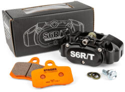 Stage6 R/T Fék készlet 4-dugattyús nyereg MK2 Stage6 R/T Fekete verseny betétekkel Stage6 R/T Futómű és fék alkatrész Fékmunkahenger, féknyereg