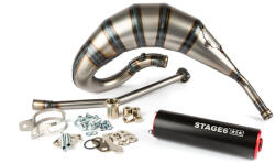 Stage6 Kipufogó Stage6 Streetrace 70cc magas CNC piros / fekete Derbi Senda Stage6 Kipufogó és alkatrészei Kipufogó Robogó kipufogó (tuning)