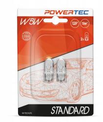 m-tech Powertec 12V 5W W2.1x9.5d W5W standard izzó (2 db) M-Tech Elektronika Lámpa, fényszóró, index Izzó Izzó 12V
