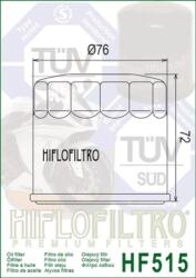 Hiflofiltro olajszűrő - HF515 Hiflofiltro Motor alkatrészek Olajfilter, olajpumpa