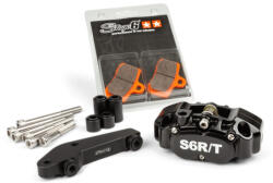 Stage6 R/T 4-dugattyús féknyereg adapterrel Brembo Stage6 R/T Fekete Stage6 R/T Futómű és fék alkatrész Fékmunkahenger, féknyereg