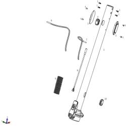 NIU Pro felső fékcső rögzítő NIU Futómű és fék alkatrész Fékcsövek