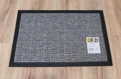 HAMMAT Textilbetétes lábtörlő vastag gumi széllel Supreme szürke 40x60cm