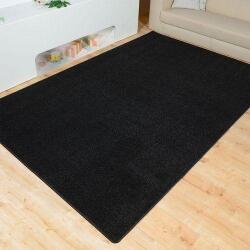 Látvány Textil Fekete nyírt szegett szőnyeg 80x150cm